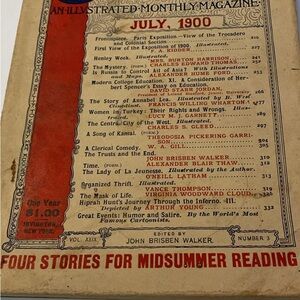 ANTIQUE THE COSMOPOLITAN THE PARIS EXPOSITION VOL. XXIX JULY 1900